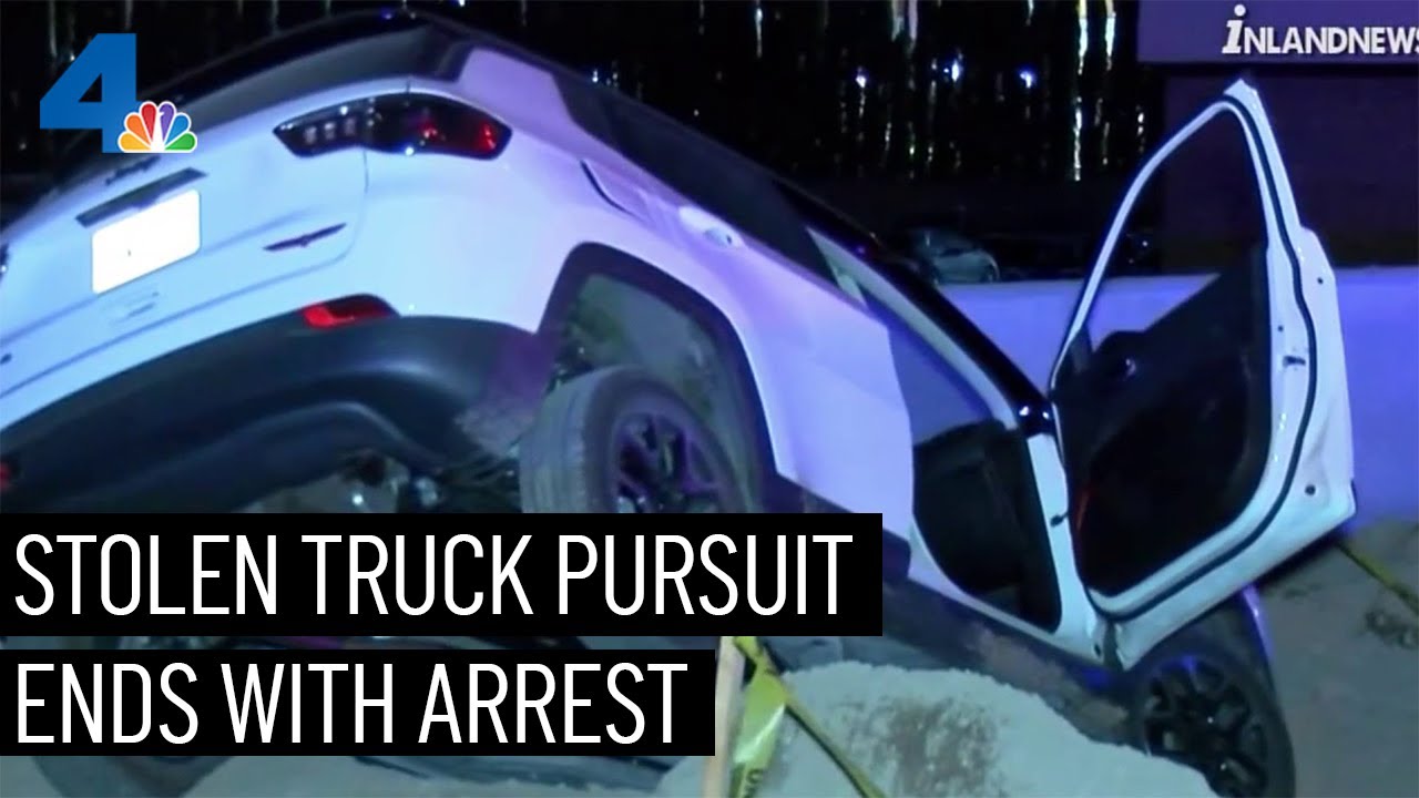 Stolen Truck Pursuit Ends With Arrest in Pomona | NBCLA - YouTube