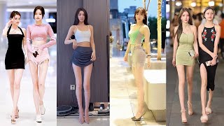 Mejores Street Fashion Tik Tok 2021 | Hottest Chinese Girls Street Fashion Style 2021 Ep.124