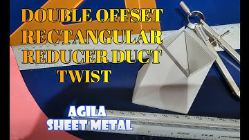 Double Offset/Off-Center Rectangular Reducer Duct Twisted