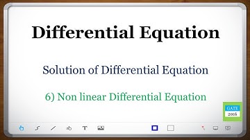 Differential Equation l Nonlinear Differential Equation l Solution of Differential Equation (GATE)