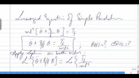 simple pendulum modelling