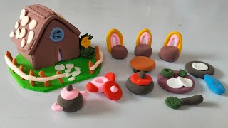 How To Make Cute Things With Soft Clay || Miniature House clay || @Dolliyon @miniclay5092