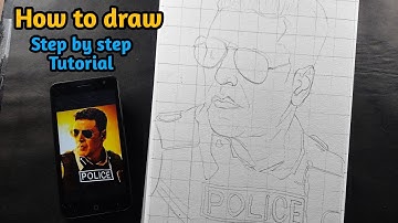 How to draw Akshay kumar (Sooryavashi) l step by step outline tutorial for beginners l Part- 1