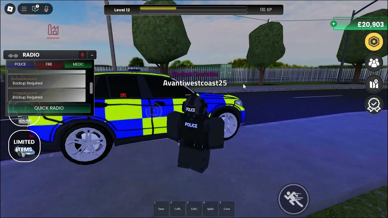 Crazy Patrol in response england roblox