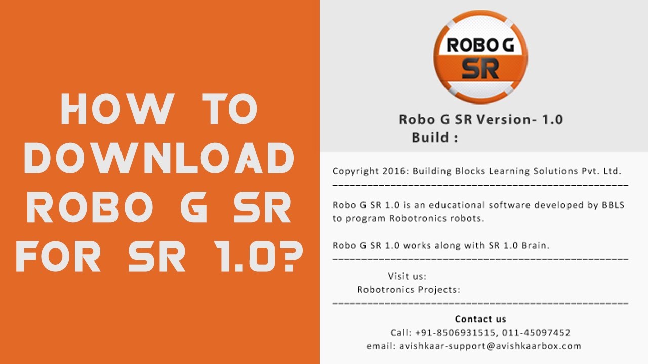 How to download Robo G SR for SR 1.0 - YouTube