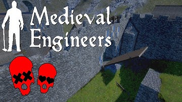 Moat/Drawbridge/Cable Car? | Building Vader Hall #19 | Medieval Engineers