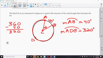 Geo Day 2 Video Central Angles and Arc Bends