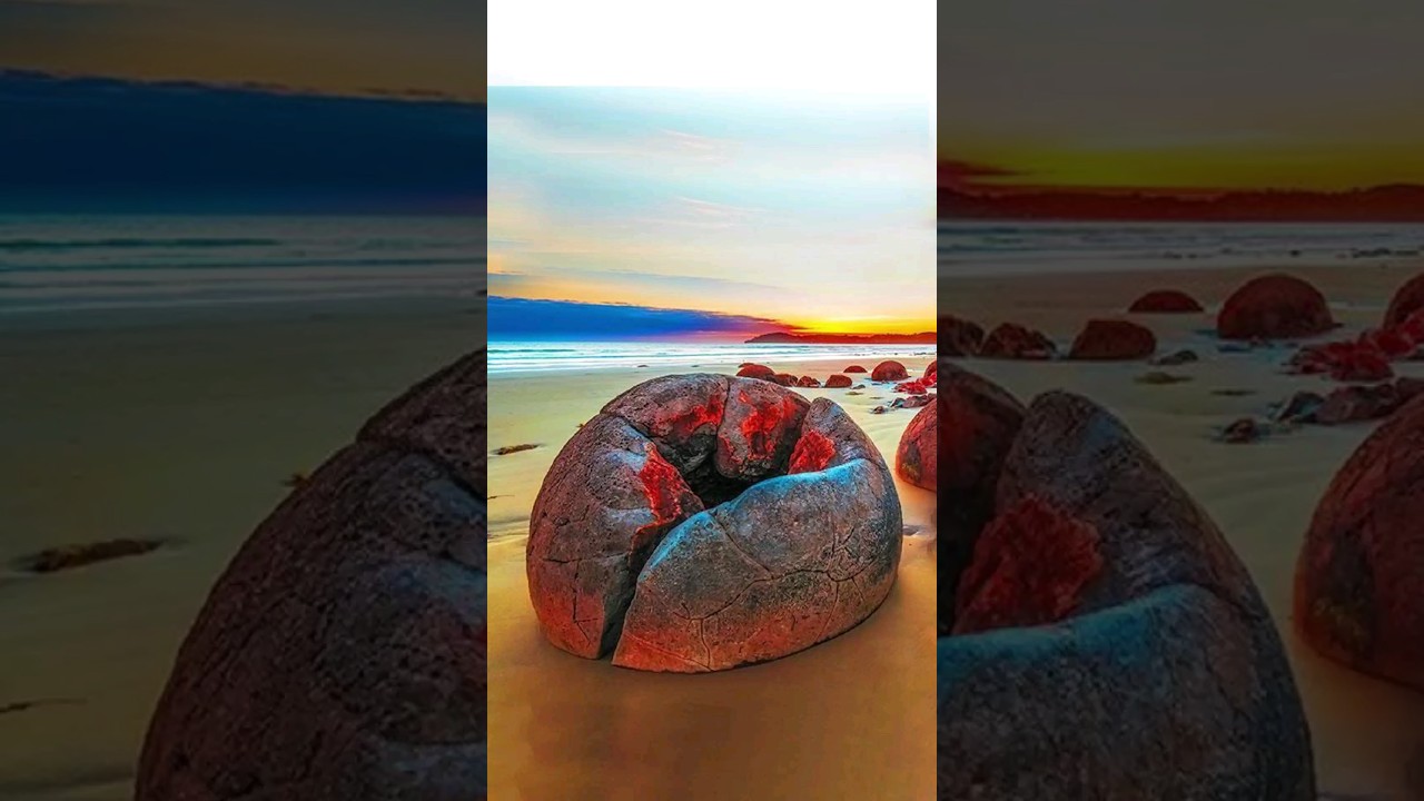 Strange Geological Formations! Explore the Mysterious Side of Our Planet! The Moeraki Boulders