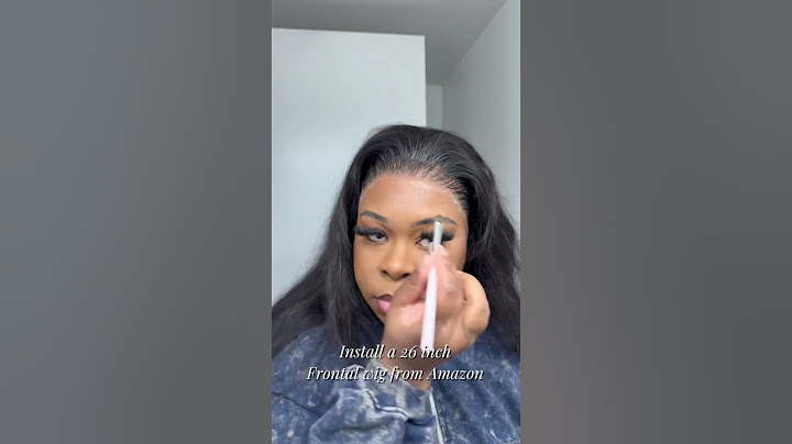26 inch frontal wig install from Amazon #fyp #amazonwigs #frontalwiginstall #gluelesswigs #hdfrontal