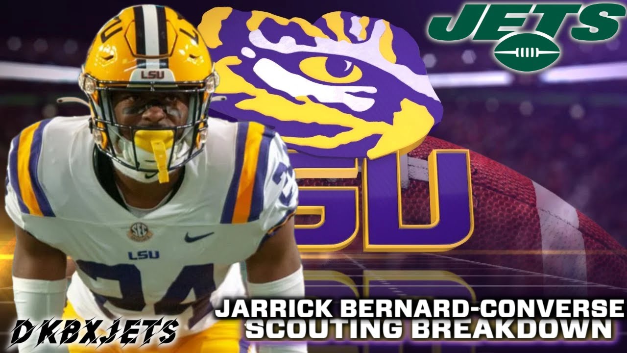2023 NFL Draft Jets Pick LSU Cornerback Jarrick BernardConverse