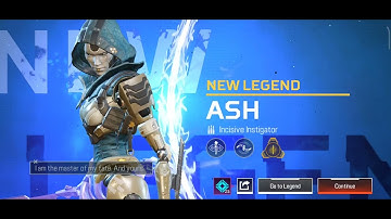 how to unlock ash in Apex legends mobile