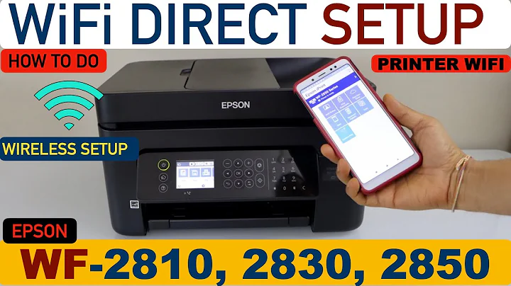 Epson WorkForce WF-2850 WiFi Direct Setup !