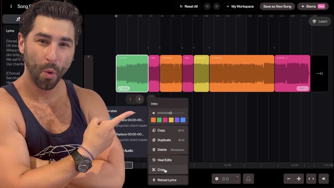 The NEW Editing Feature on Suno AI Music Generator is CRAZY