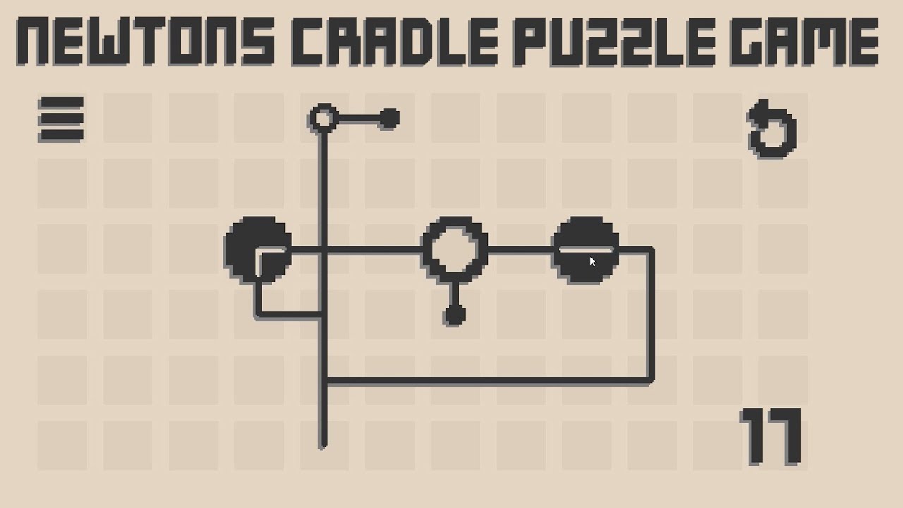 Newton's Cradle Puzzle Game Gameplay [Minimalistic Relaxing Casual