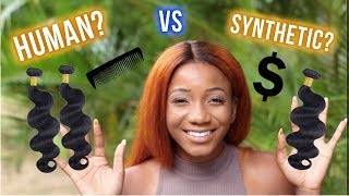 Human hair vs Synthetic Hair Comparison! Which to buy? Aliexpress or Beauty Supply Store