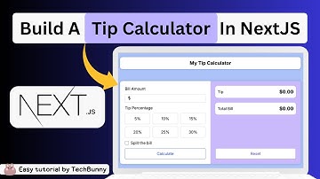 Tip Calculator | NextJS Beginner Project Tutorial