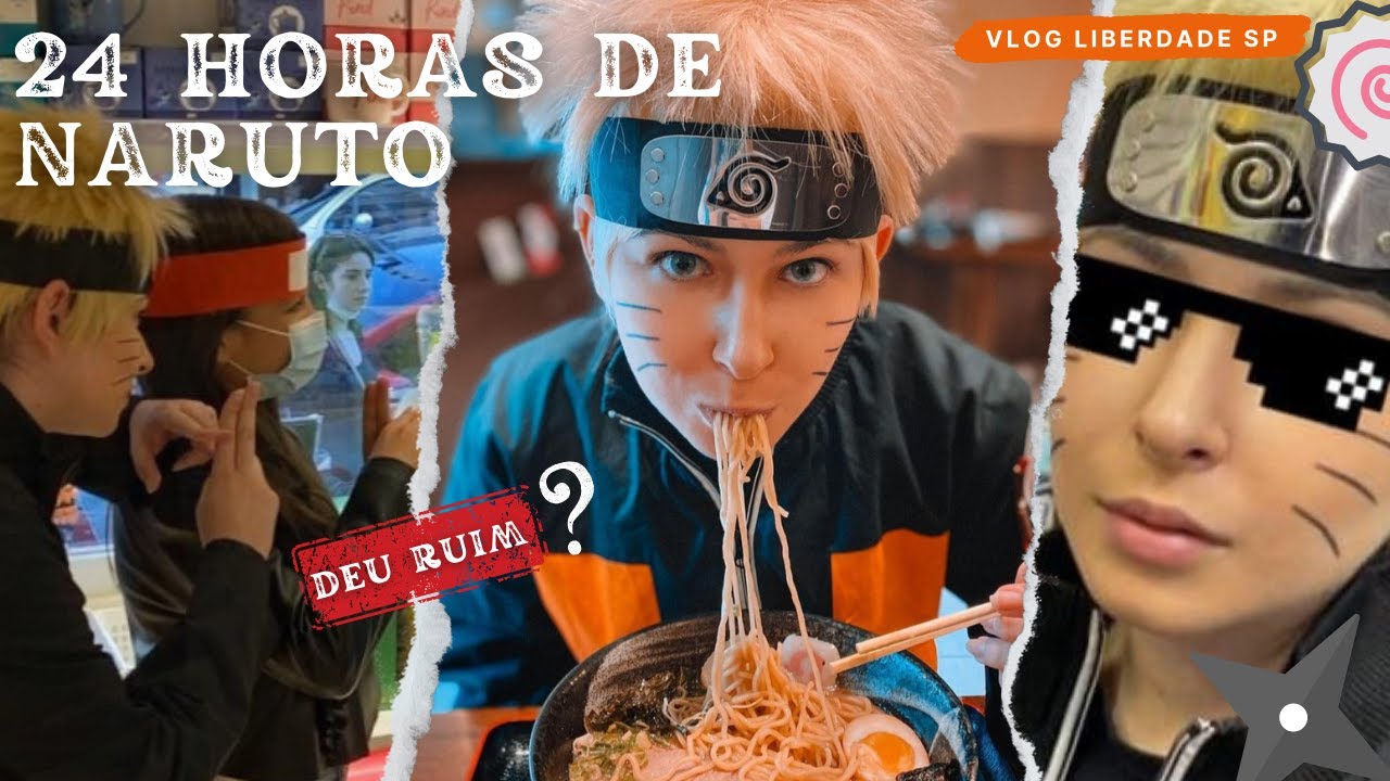 TENTEI FICAR 24H DE COSPLAY DO NARUTO #anime 