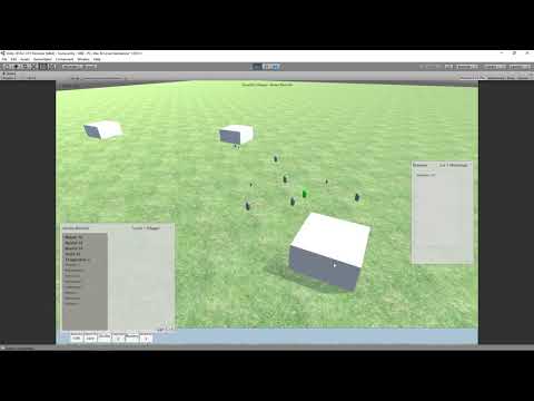 Unity early prototype town building game