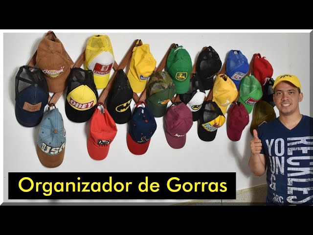 fútbol americano refugiados Idealmente Como Hacer un Organizador de Gorras - YouTube