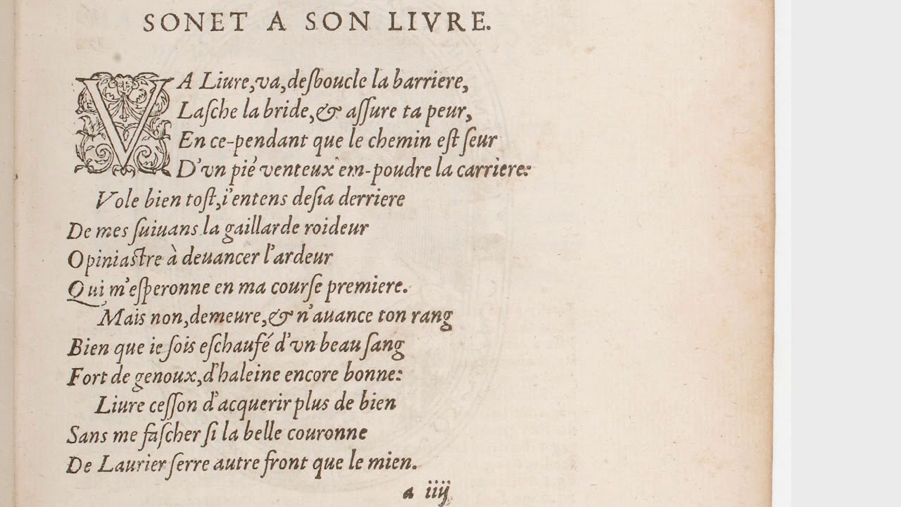 POÉSIE 16e – La Naissance du sonnet en France (Chaîne Nationale, 1959