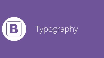 Bootstrap tutorial 8 - Typography Classes