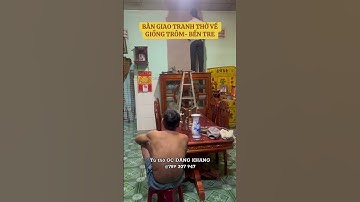 TỐI MUỘN BÀN GIAO LẮP TRANH THỜ DÁN ỐC XÀ CỪ VỀ GIỒNG TRÔM, BẾN TRE CHO QUÝ KHÁCH⭐️