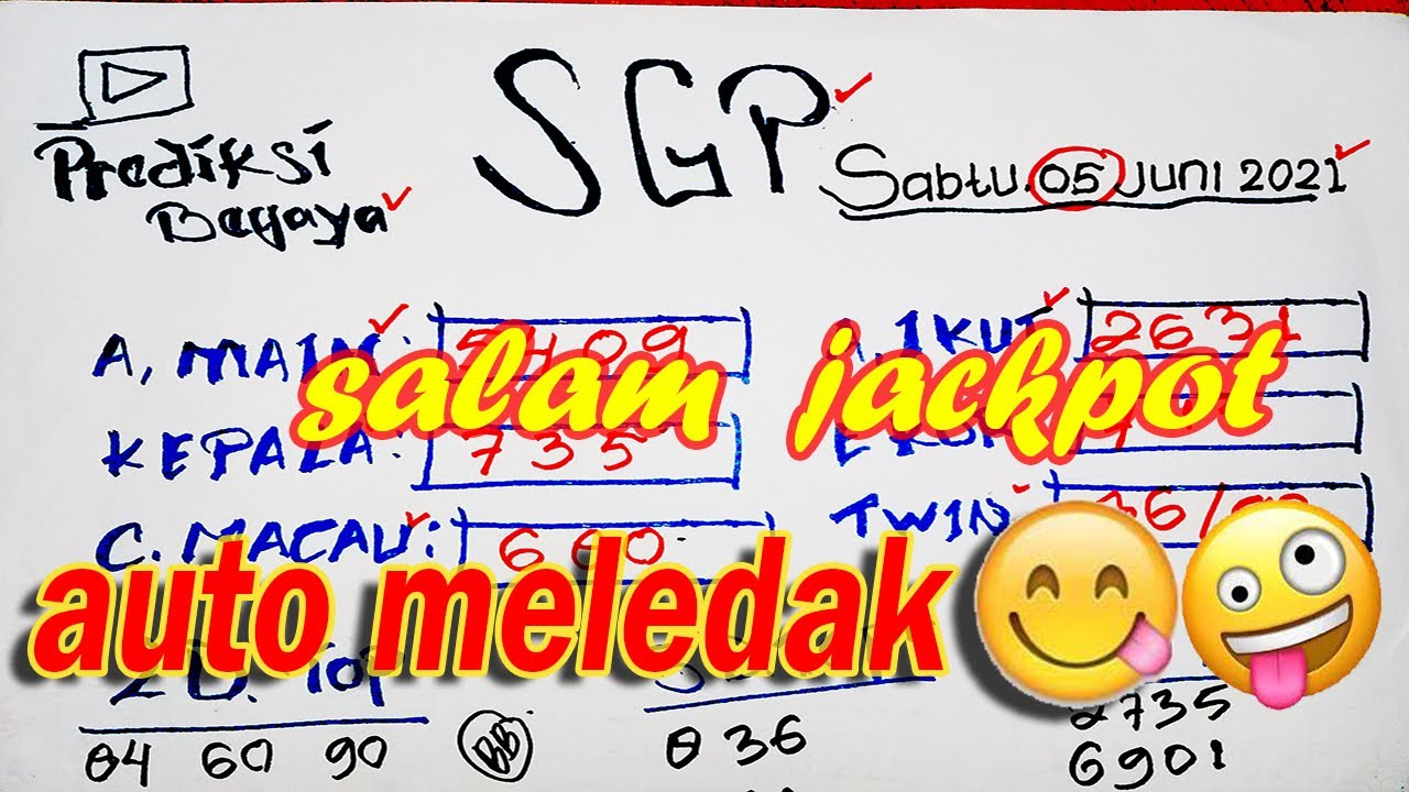 Prediksi Sgp Sabtu 5 Juni 2021 Prediksi Sgp Hari Ini 4d Prediksi Sgp Hari Ini Jitu Youtube