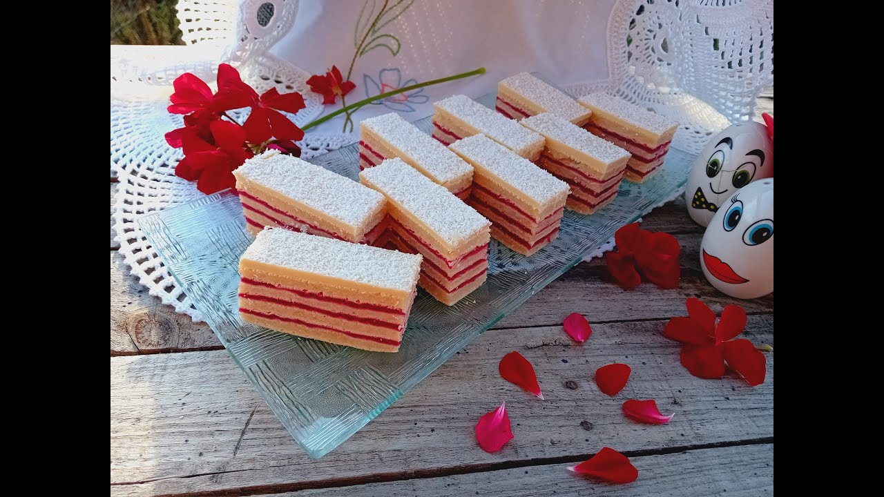 Постные розовые батончики с малиной,