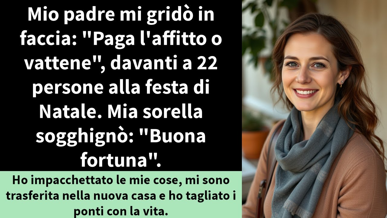 Mio padre mi gridò in faccia: 