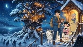 Surviving in a Giant Ocean Treehouse During a Zombie Apocalypse | Ghibli ASMR