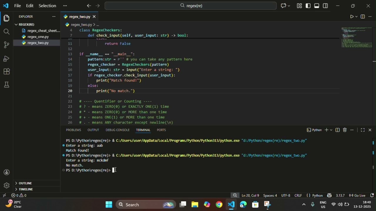 Regular Expression (Regex) in Python  | Introduction & Basics | Part 1