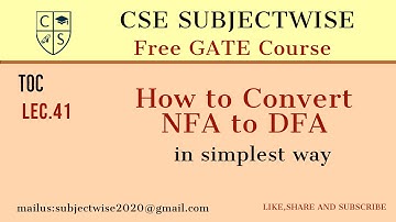 Lec 41 NFA to DFA Conversion||Simplest Way to conert NFA to DFA
