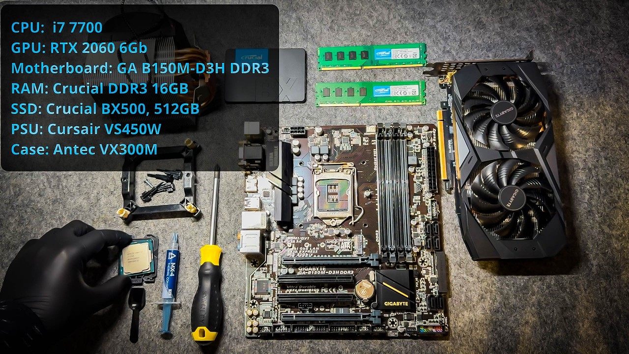 DDR3 with i7-7700?! | Budget PC Build + RTX 2060 Benchmarks (7