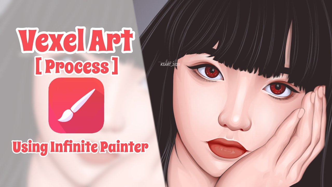 Vexel Art PROCESS | via Infinite Painter - YouTube