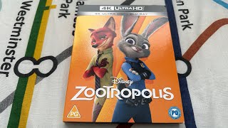 Rare Zootropolis 4K UHD Blu-ray UK unboxing & review @KVCWP