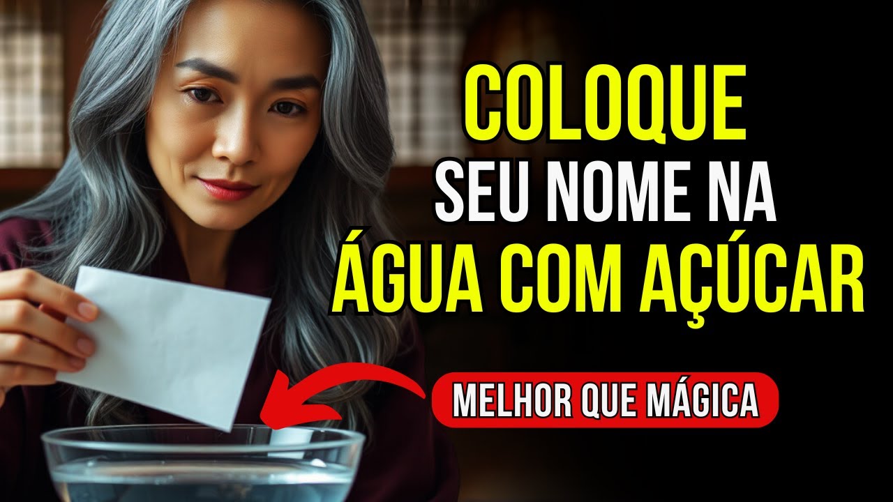 🧂Coloque SEU NOME na ÁGUA COM AÇÚCAR e prepare-se para ter tudo o que ...