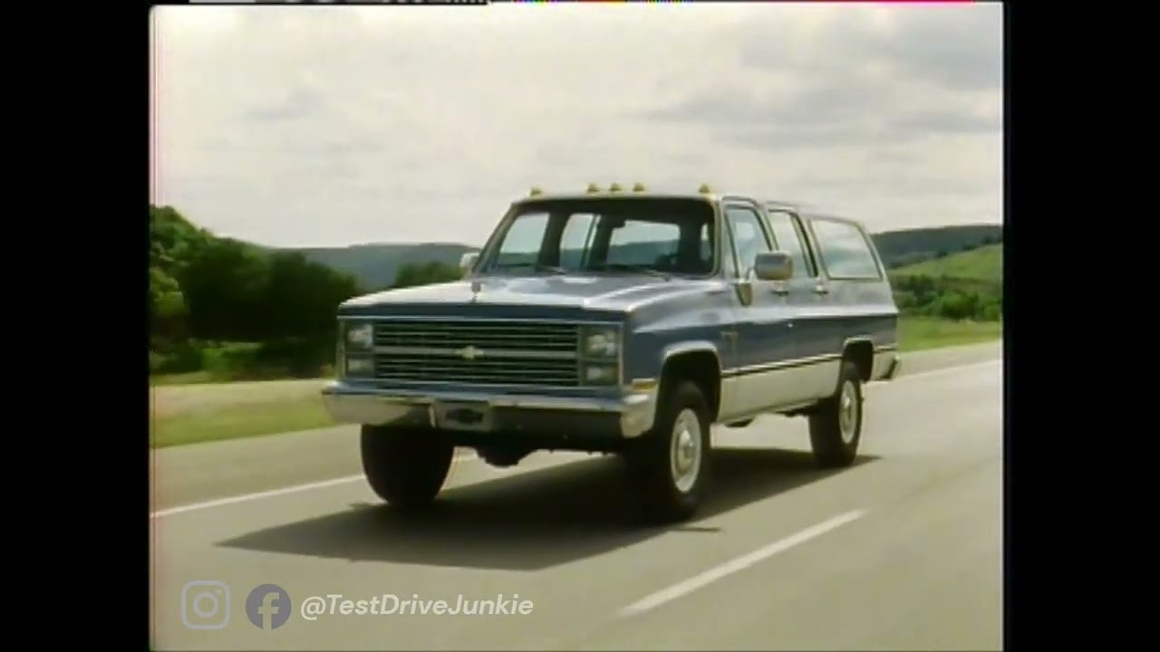 Рекламный ролик производителя лазерных дисков Chevrolet K-Blazer и Suburban 1983 года