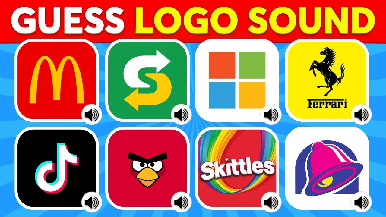 Guess The Logo Sound 🔊🔥 Nutella, Ferrari, Candy Crush, Microsoft | Logo Quiz