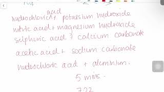 Balanced Chemical Equations for Acid Base Reactions | HSC Chemistry Module 6 Wealth
