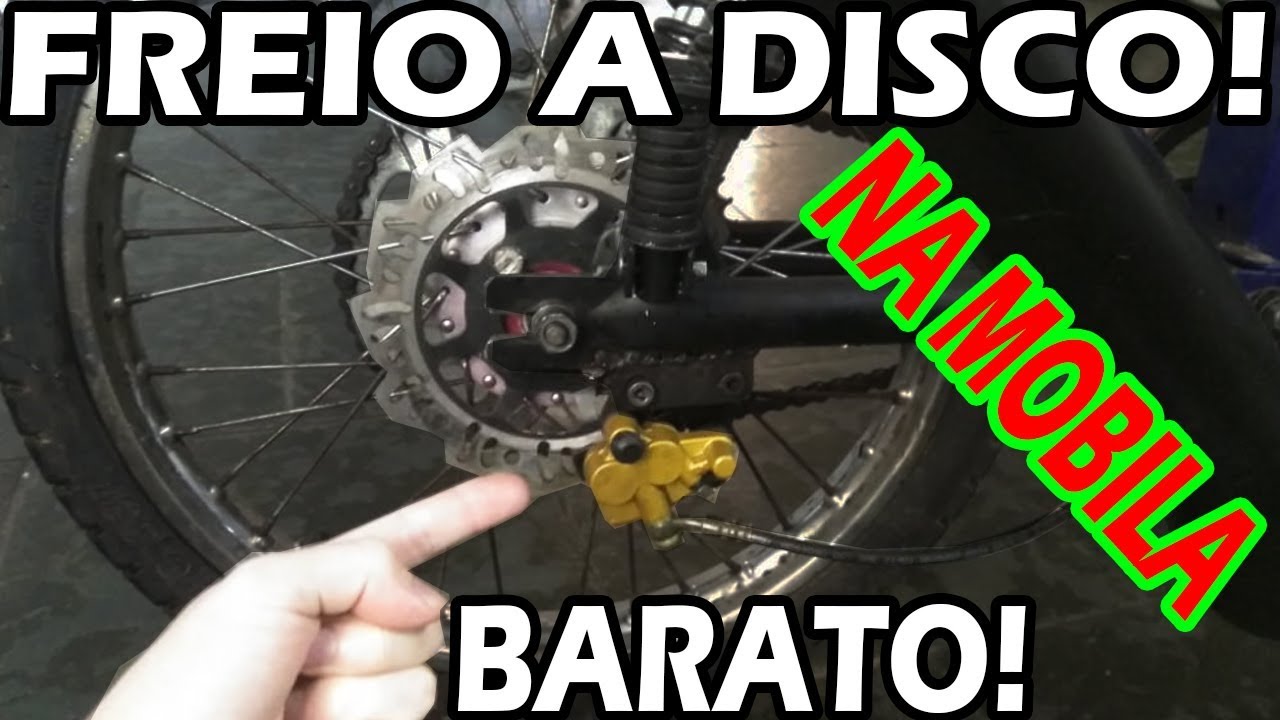 FREIO A DISCO PRA MOBILETE! INSTALAÇÃO E TESTE