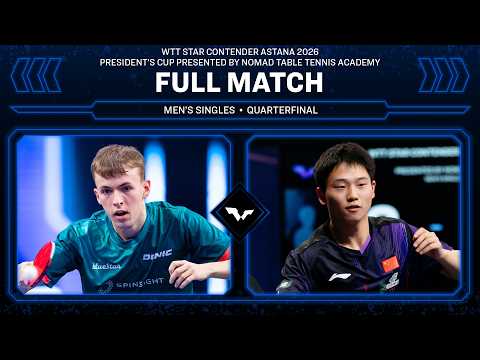 FULL MATCH | Flavien Coton vs Li Tianyang | MS QF | #WTTAstana 2026