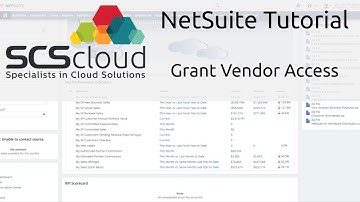 NetSuite Tutorial: Grant Vendor Access