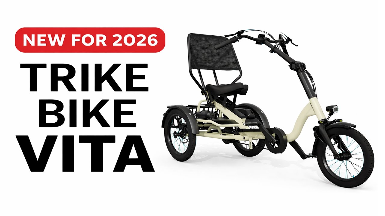 Электрический трехколесный велосипед Trike Bike Vita | Устойчивый и удобный электрический трехкол...