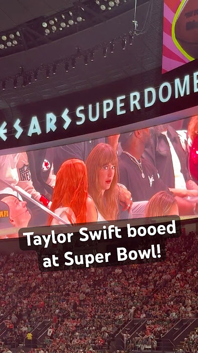 Taylor Swift booed at Super Bowl #taylorswift #superbowl | Sports Illustrated