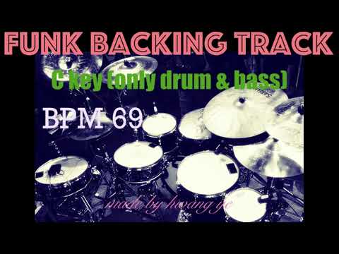 one-chord-swing-funk-backing-track-/-only-drum-&-bass-/-c-key-/-bpm-69