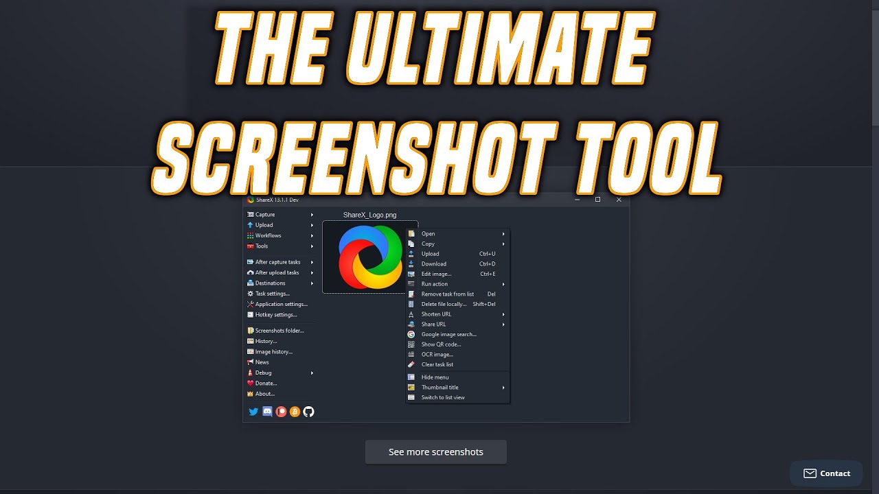 ShareX Screenshot Tool