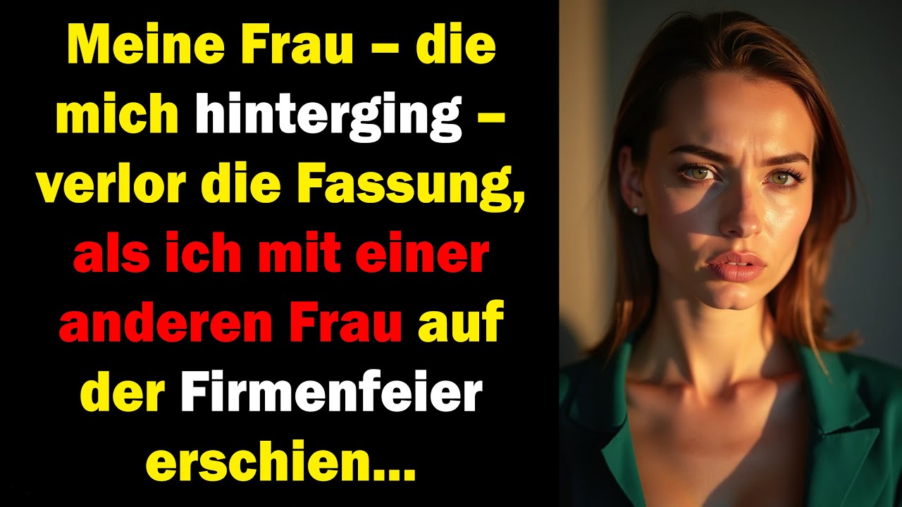 MEINE FRAU FLIPPTE AUS, ALS ICH EINE ANDERE FRAU MIT ZUR FIRMENFEIER BRACHTE