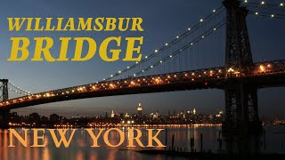 DRIVING THROUGH WILLIAMSBURG BRIDGE AT NIGHT