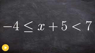 Solving and graphing a compound inequality by breaking it up