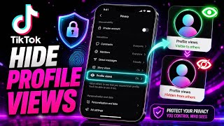 How to Turn on and off profile view on TikTok 
